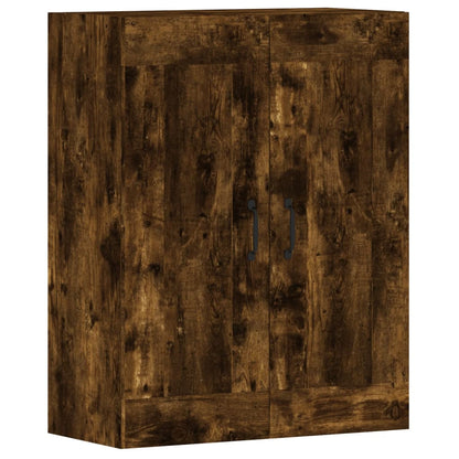 Armadietti a Parete 2 pz Rovere Fumo in Legno Multistrato - homemem39