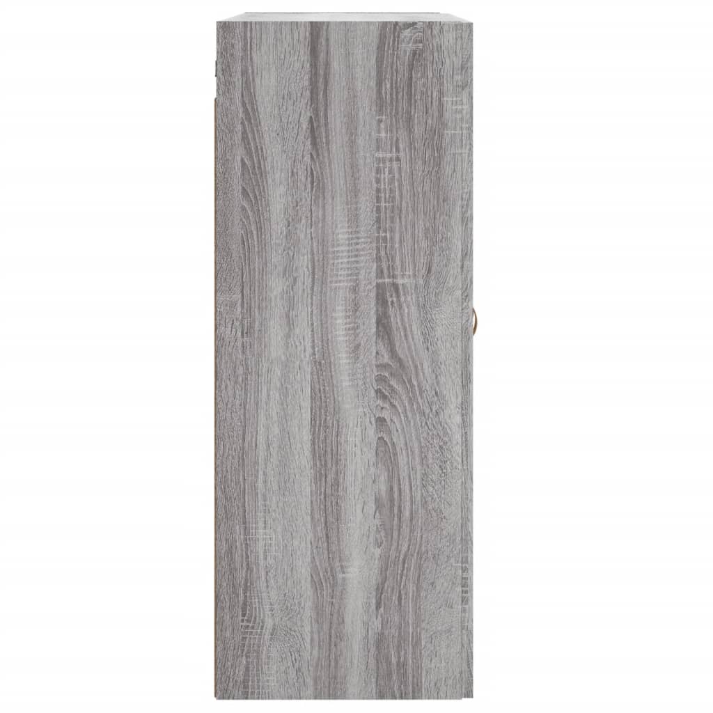 Armadietti a Parete 2 pz Grigio Sonoma in Legno Multistrato
