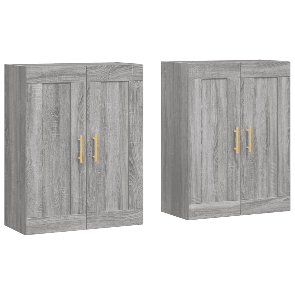 Armadietti a Parete 2 pz in legno multistrato