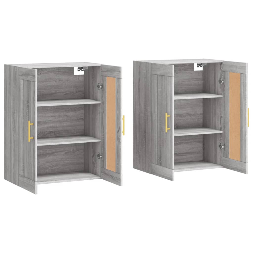 Armadietti a Parete 2 pz in legno multistrato