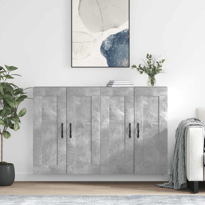 Armadietti a Parete 2 pz in legno multistrato