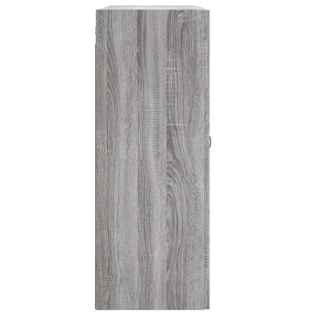 Armadietti a Parete 2 pz Grigio Sonoma in Legno Multistrato