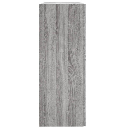 Armadietti a Parete 2 pz Grigio Sonoma in Legno Multistrato