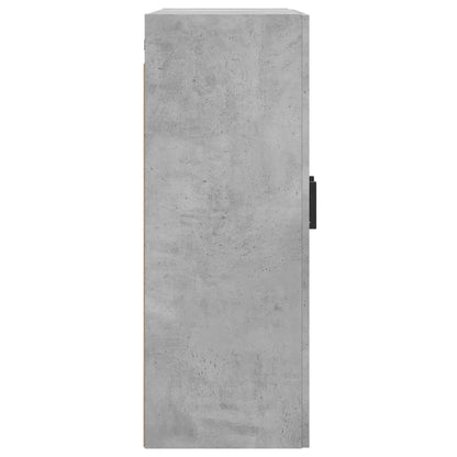 Armadietti a Parete 2 pz Grigio Cemento in Legno Multistrato