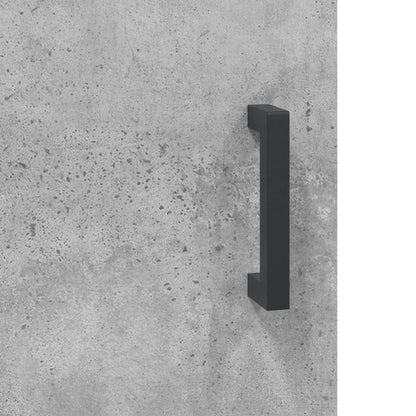 Armadietti a Parete 2 pz Grigio Cemento in Legno Multistrato
