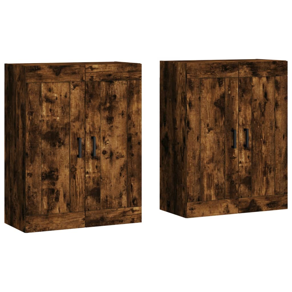 Armadietti a Parete 2 pz in legno multistrato