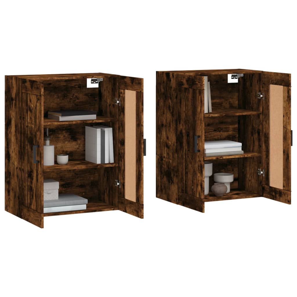 Armadietti a Parete 2 pz in legno multistrato