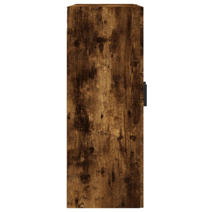Armadietti a Parete 2 pz Rovere Fumo in Legno Multistrato