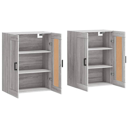 Armadietti a Parete 2 pz in legno multistrato