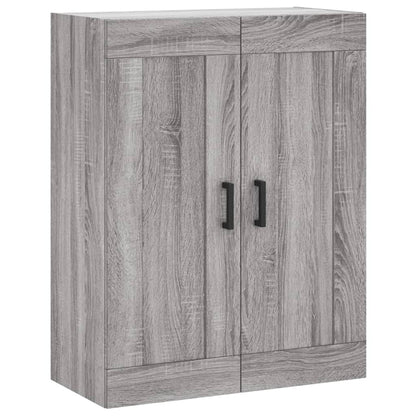 Armadietti a Parete 2 pz Grigio Sonoma in Legno Multistrato