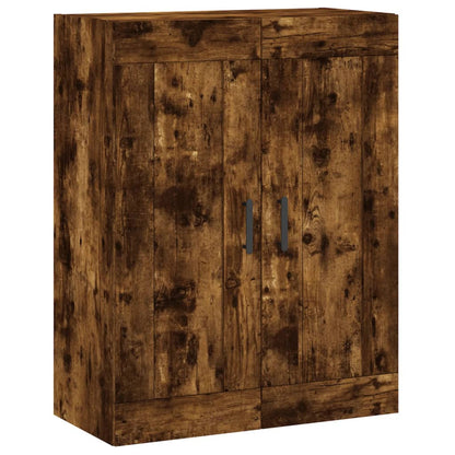 Armadietti a Parete 2 pz Rovere Fumo in Legno Multistrato | homemem39