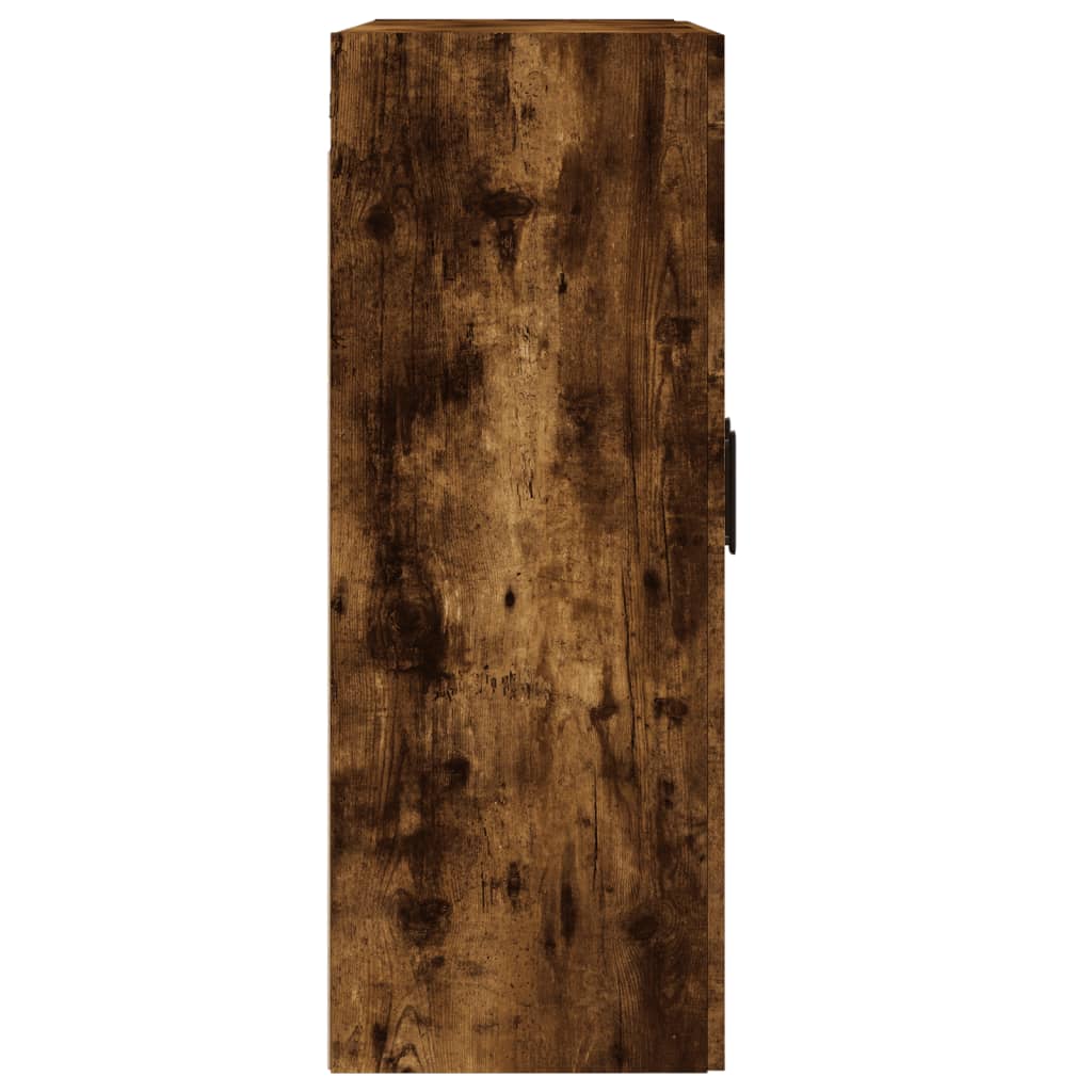 Armadietti a Parete 2 pz Rovere Fumo in Legno Multistrato | homemem39