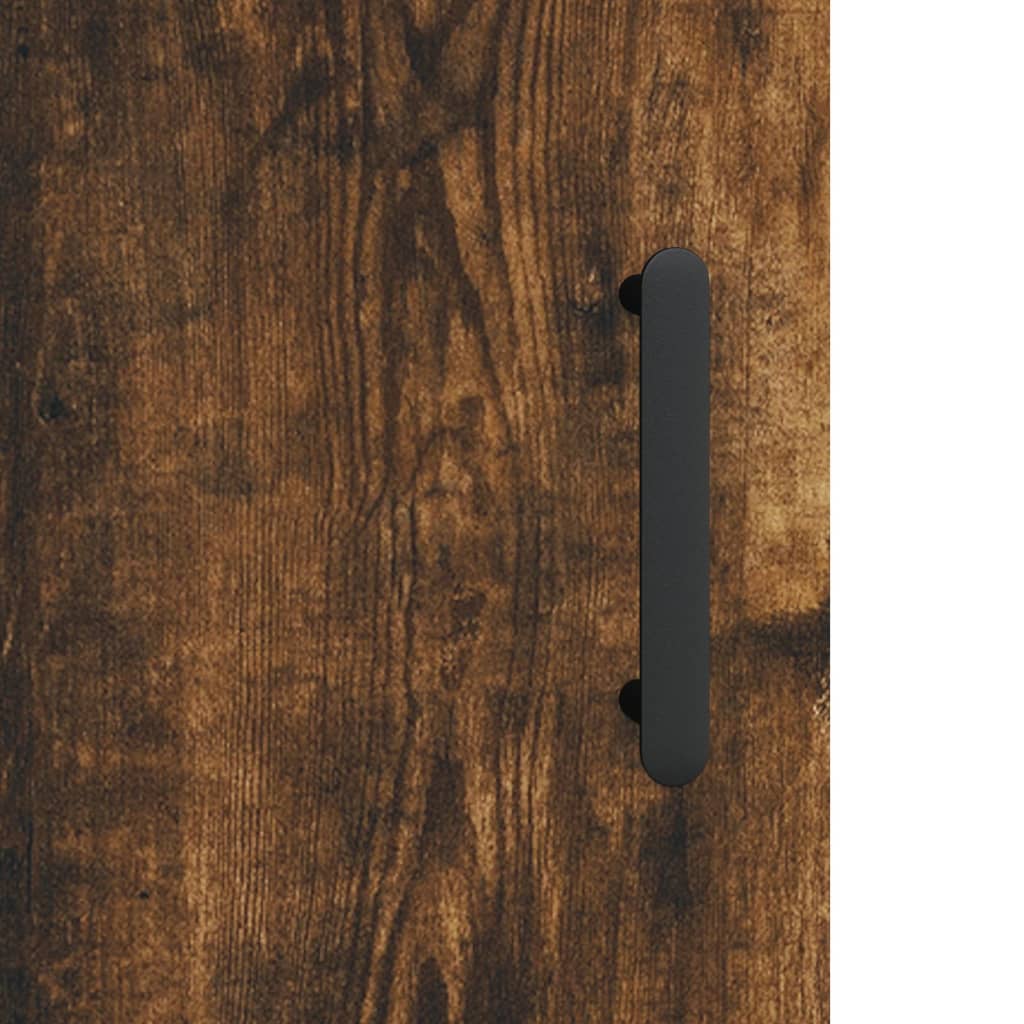 Armadietti a Parete 2 pz Rovere Fumo in Legno Multistrato | homemem39
