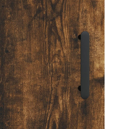 Armadietti a Parete 2 pz Rovere Fumo in Legno Multistrato | homemem39