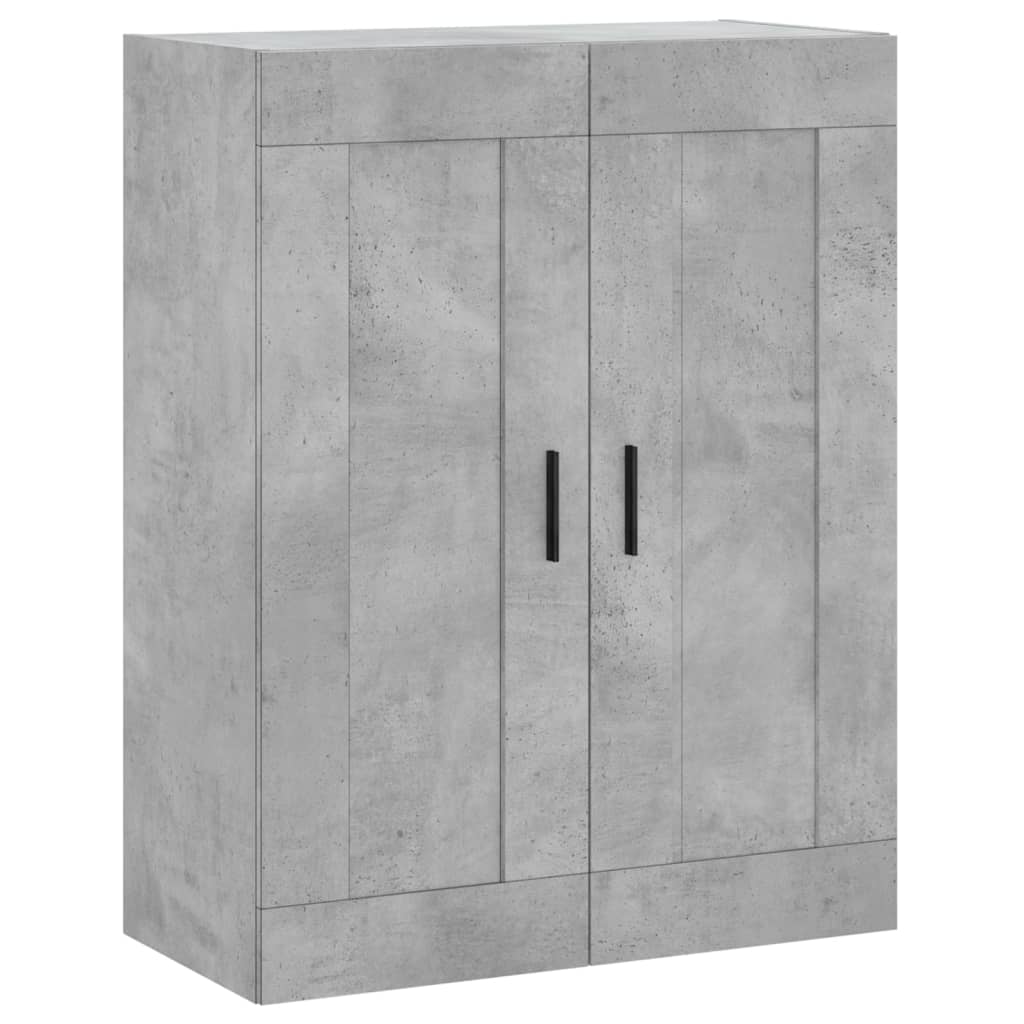 Armadietti a Parete 2 pz Grigio Cemento in Legno Multistrato | homemem39