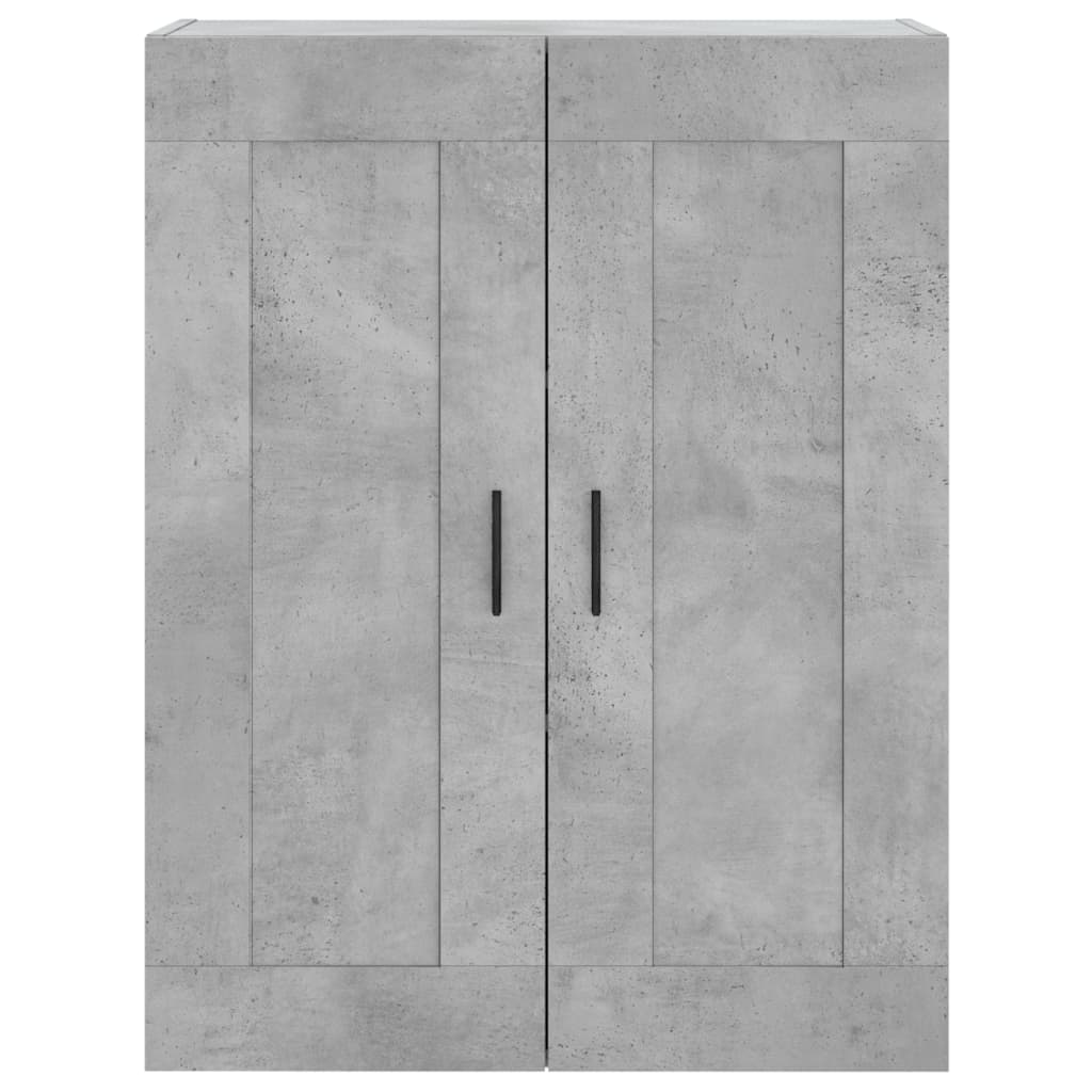 Armadietti a Parete 2 pz Grigio Cemento in Legno Multistrato | homemem39