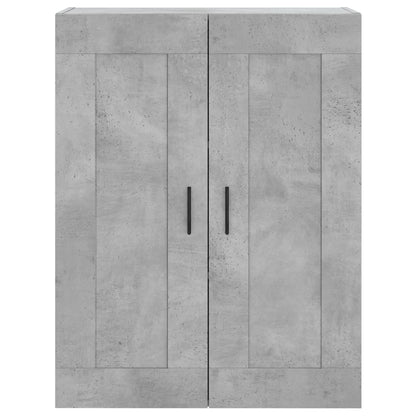 Armadietti a Parete 2 pz Grigio Cemento in Legno Multistrato | homemem39