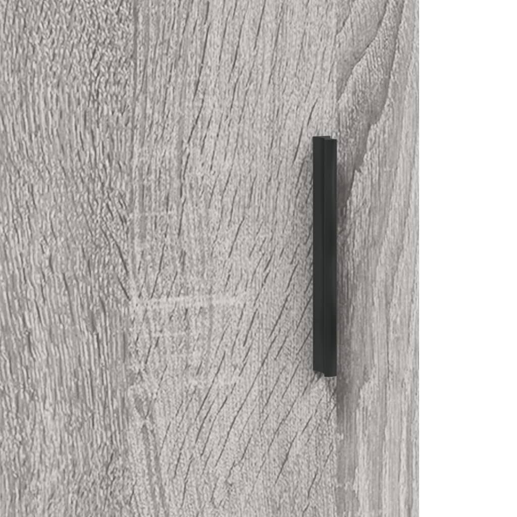 Armadietti a Parete 2 pz Grigio Sonoma in Legno Multistrato | homemem39