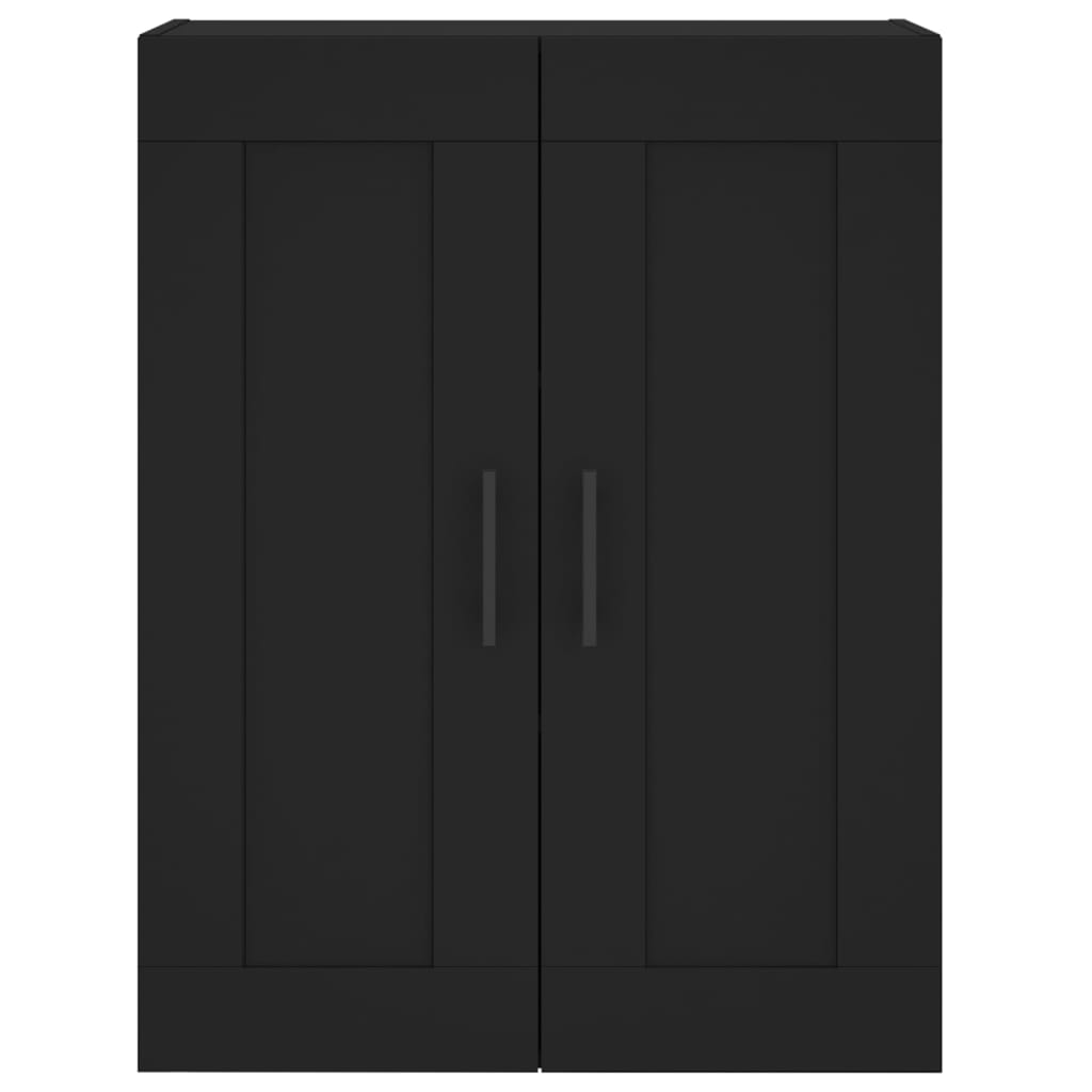 Armadietti a Parete 2 pz Neri in Legno Multistrato | homemem39