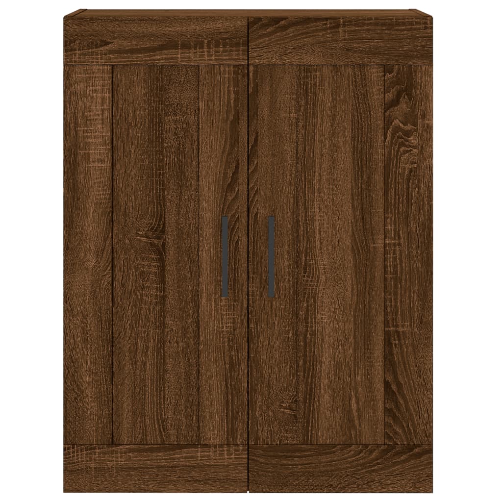 Armadietti a Parete 2 pz Rovere Marrone in Legno Multistrato | homemem39