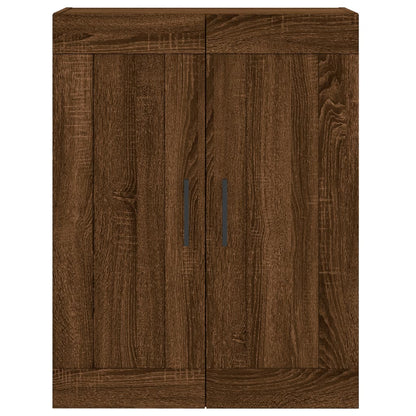 Armadietti a Parete 2 pz Rovere Marrone in Legno Multistrato | homemem39