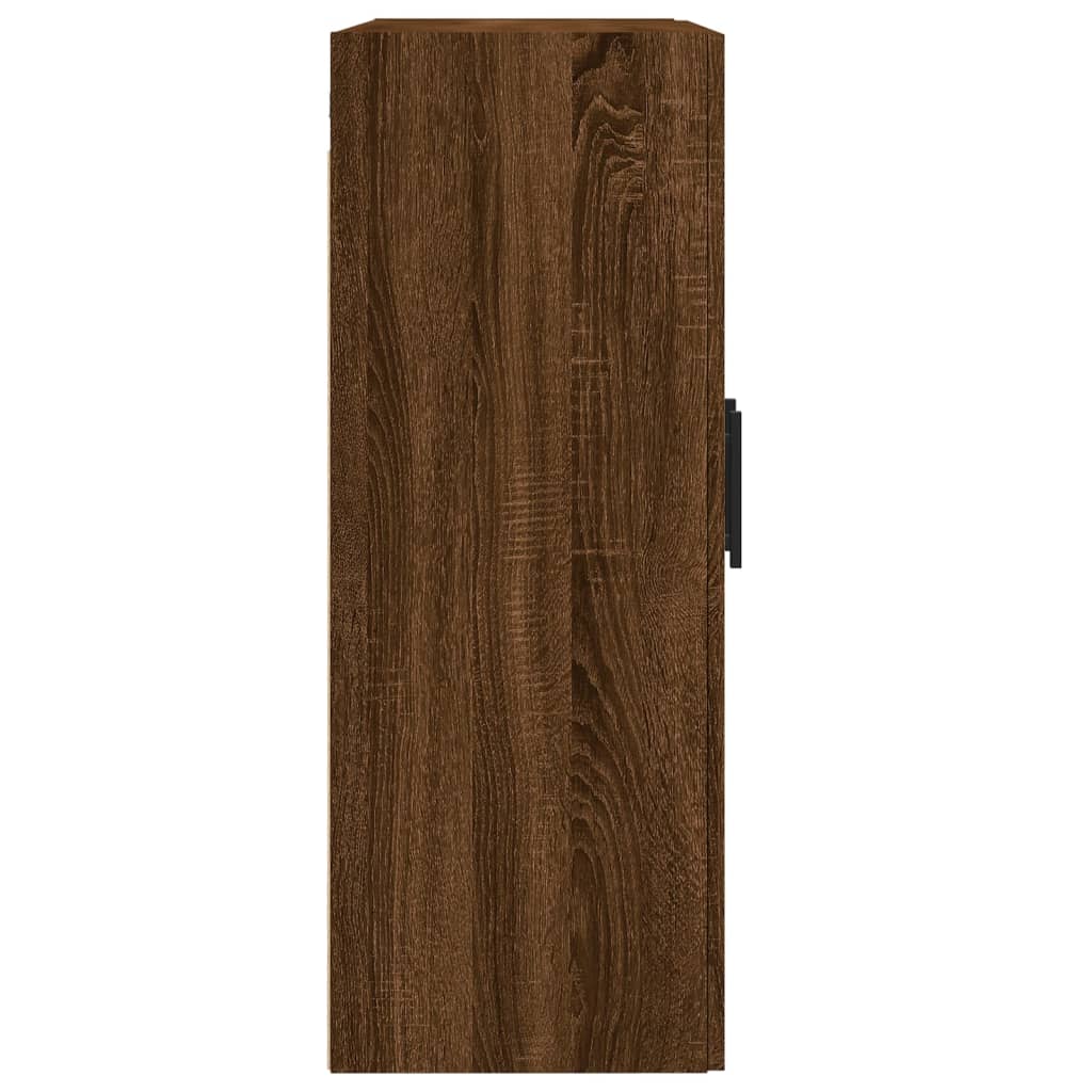 Armadietti a Parete 2 pz Rovere Marrone in Legno Multistrato | homemem39