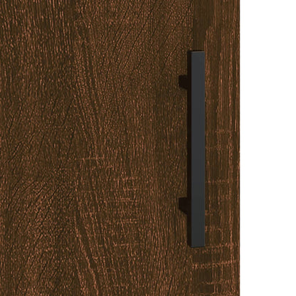 Armadietti a Parete 2 pz Rovere Marrone in Legno Multistrato | homemem39