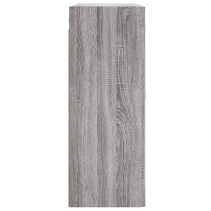 Armadietti a Parete 2 pz Grigio Sonoma in Legno Multistrato