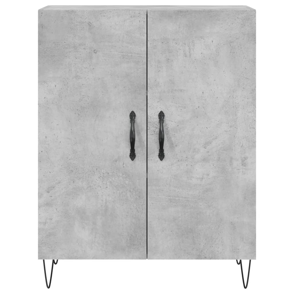 Credenza Grigio Cemento 69,5x34x180 cm in Legno Multistrato - homemem39