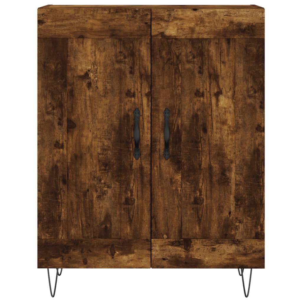 Credenza Rovere Fumo  69,5x34x180 cm in Legno Multistrato