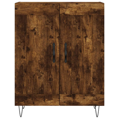 Credenza Rovere Fumo  69,5x34x180 cm in Legno Multistrato