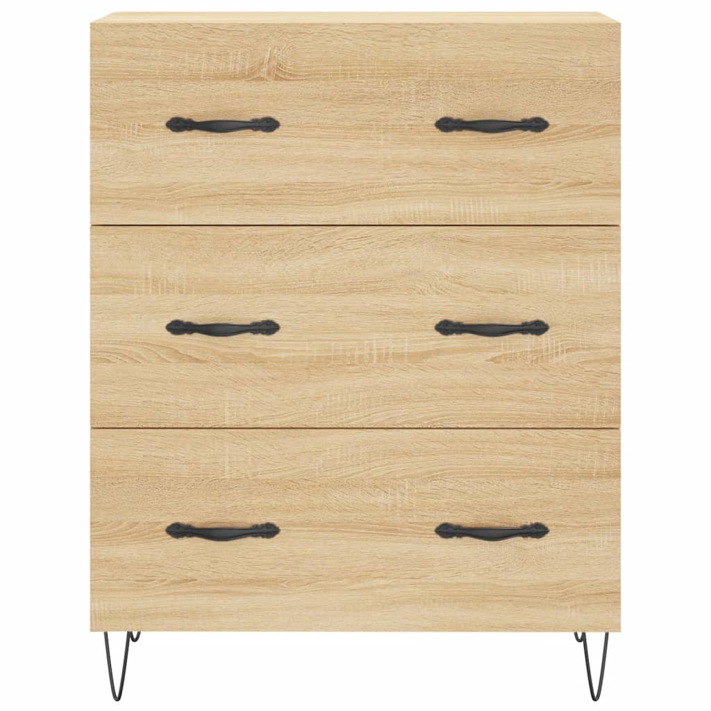 Credenza Rovere Sonoma 69,5x34x180 cm in Legno Multistrato - homemem39