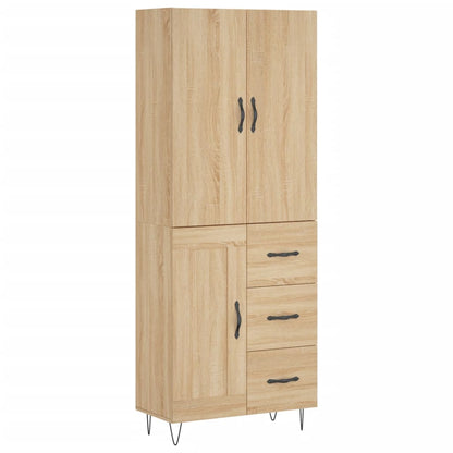 Credenza Rovere Sonoma 69,5x34x180 cm in Legno Multistrato - homemem39