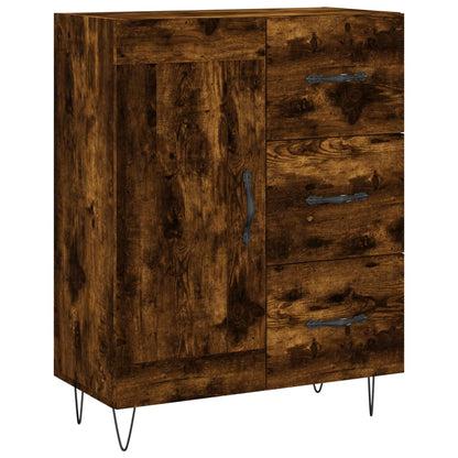 Credenza Rovere Fumo  69,5x34x180 cm in Legno Multistrato