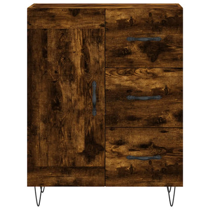 Credenza Rovere Fumo  69,5x34x180 cm in Legno Multistrato