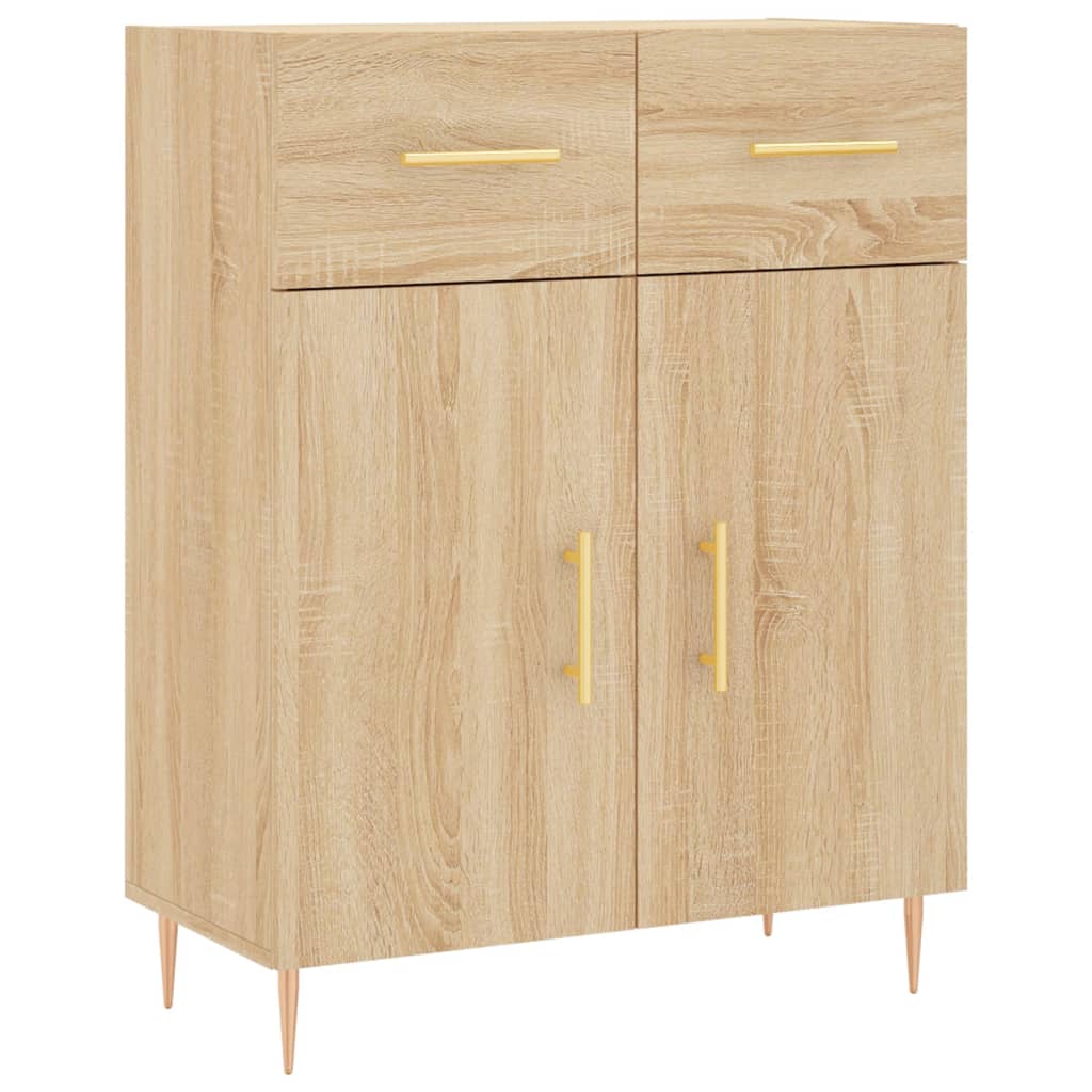 Credenza Rovere Sonoma 69,5x34x180 cm in Legno Multistrato