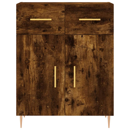 Credenza Rovere Fumo  69,5x34x180 cm in Legno Multistrato