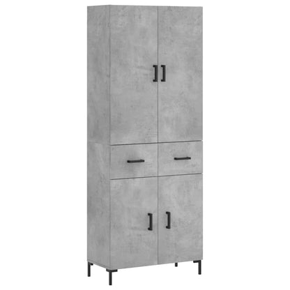 Credenza Grigio Cemento 69,5x34x180 cm in Legno Multistrato - homemem39
