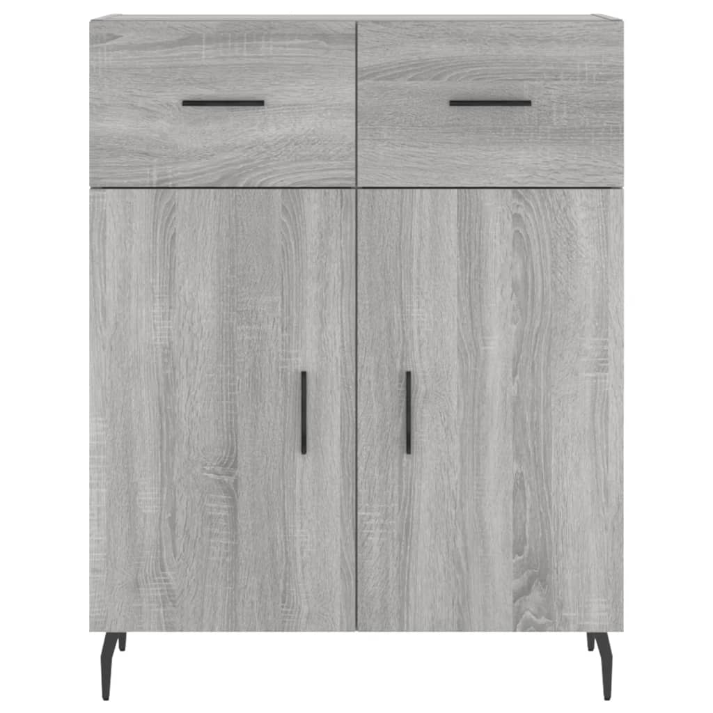 Credenza Grigio Sonoma 69,5x34x180 cm in Legno Multistrato - homemem39