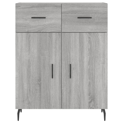 Credenza Grigio Sonoma 69,5x34x180 cm in Legno Multistrato - homemem39