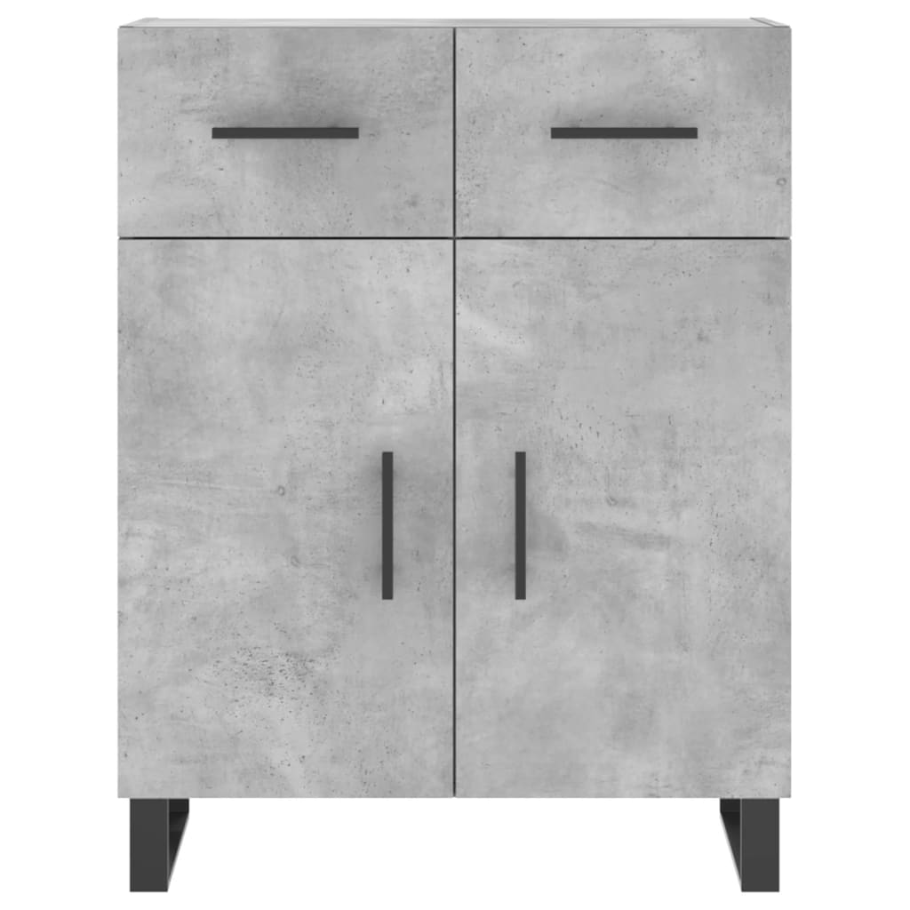 Credenza Grigio Cemento 69,5x34x180 cm in Legno Multistrato - homemem39