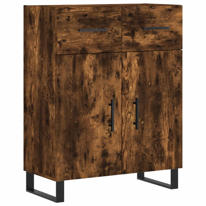Credenza Rovere Fumo  69,5x34x180 cm in Legno Multistrato