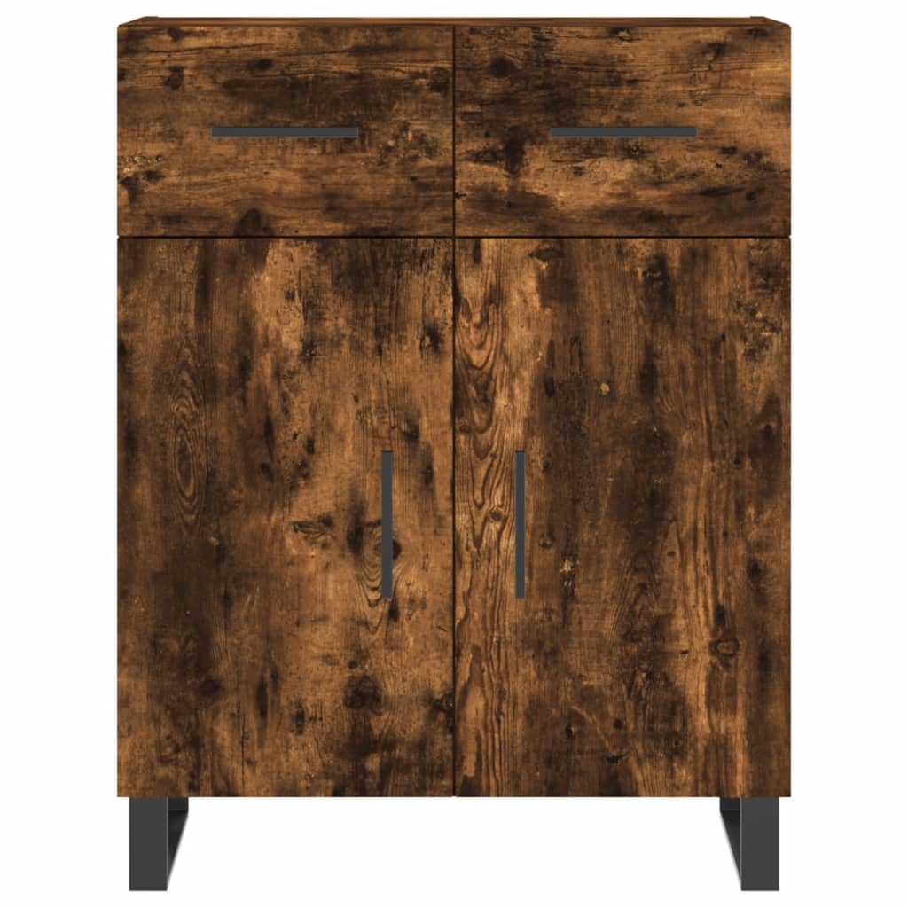 Credenza Rovere Fumo  69,5x34x180 cm in Legno Multistrato
