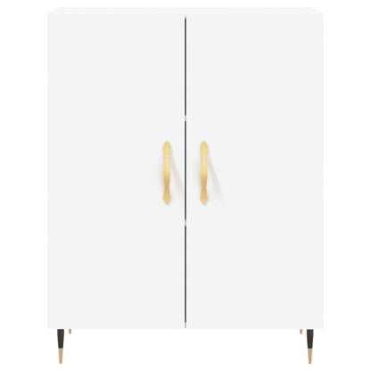 Credenza Bianca 69,5x34x180 cm in Legno Multistrato - homemem39