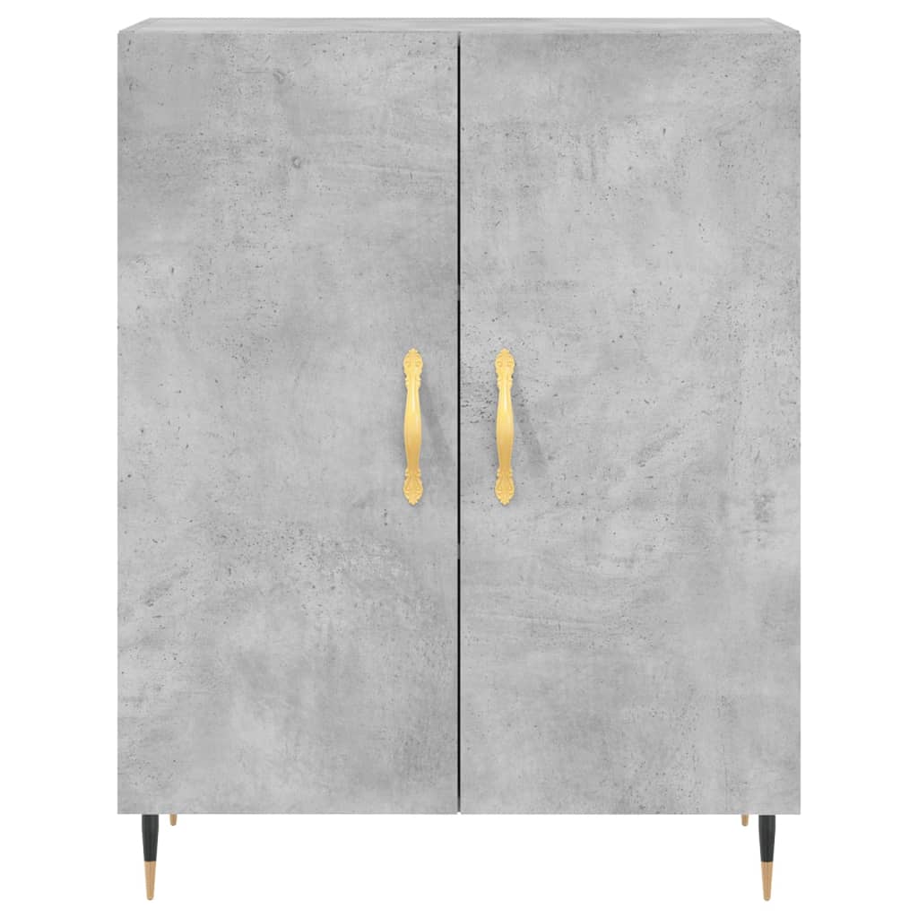 Credenza Grigio Cemento 69,5x34x180 cm in Legno Multistrato - homemem39