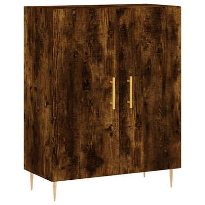 Credenza Rovere Fumo  69,5x34x180 cm in Legno Multistrato