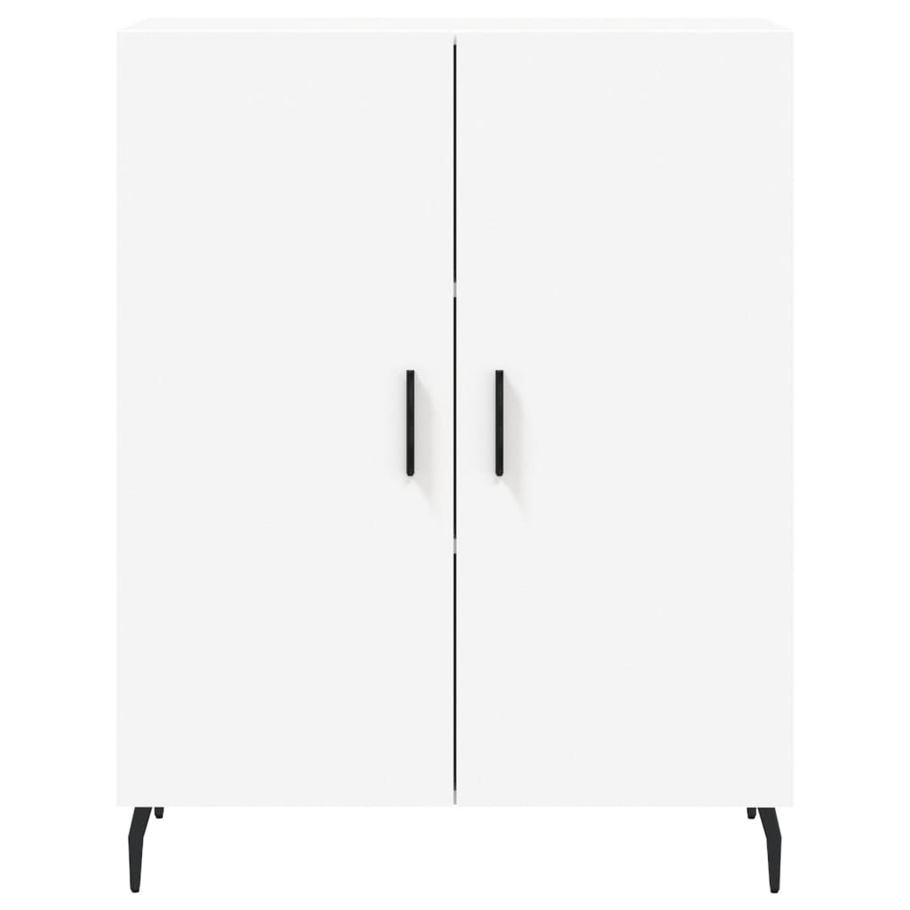 Credenza Bianca 69,5x34x180 cm in Legno Multistrato