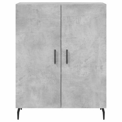 Credenza Grigio Cemento 69,5x34x180 cm in Legno Multistrato
