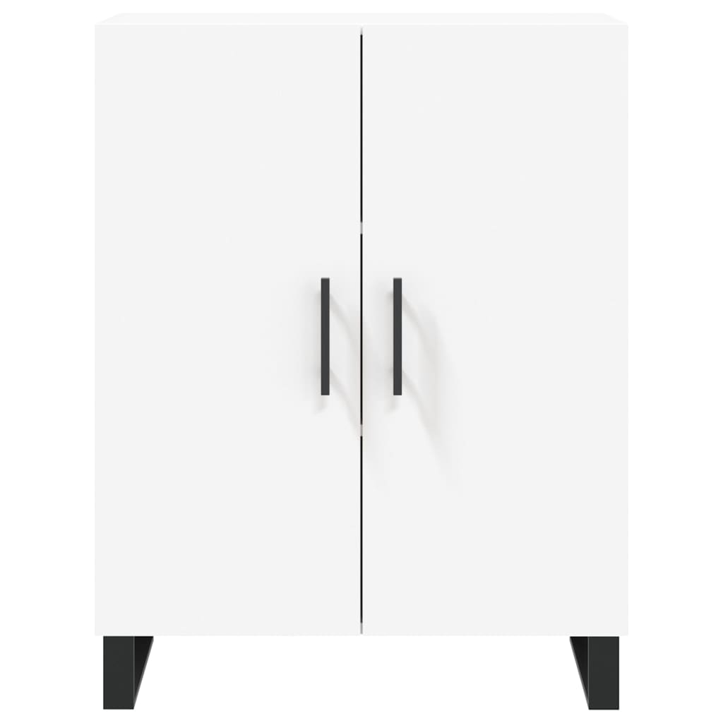 Credenza Bianca 69,5x34x180 cm in Legno Multistrato