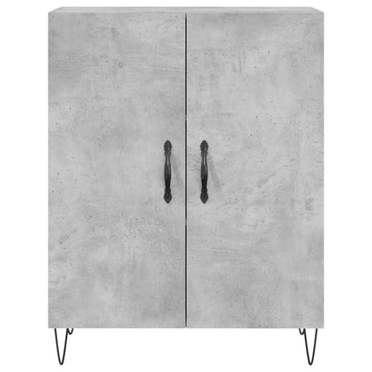 Credenza Grigio Cemento 69,5x34x180 cm in Legno Multistrato - homemem39